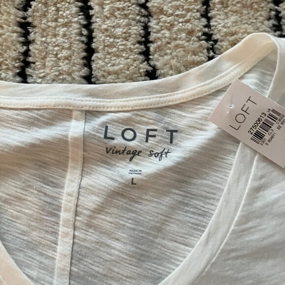 LOFT VINTAGE SOFT VEE NECK LADIES TEE - Picture 2 of 2
